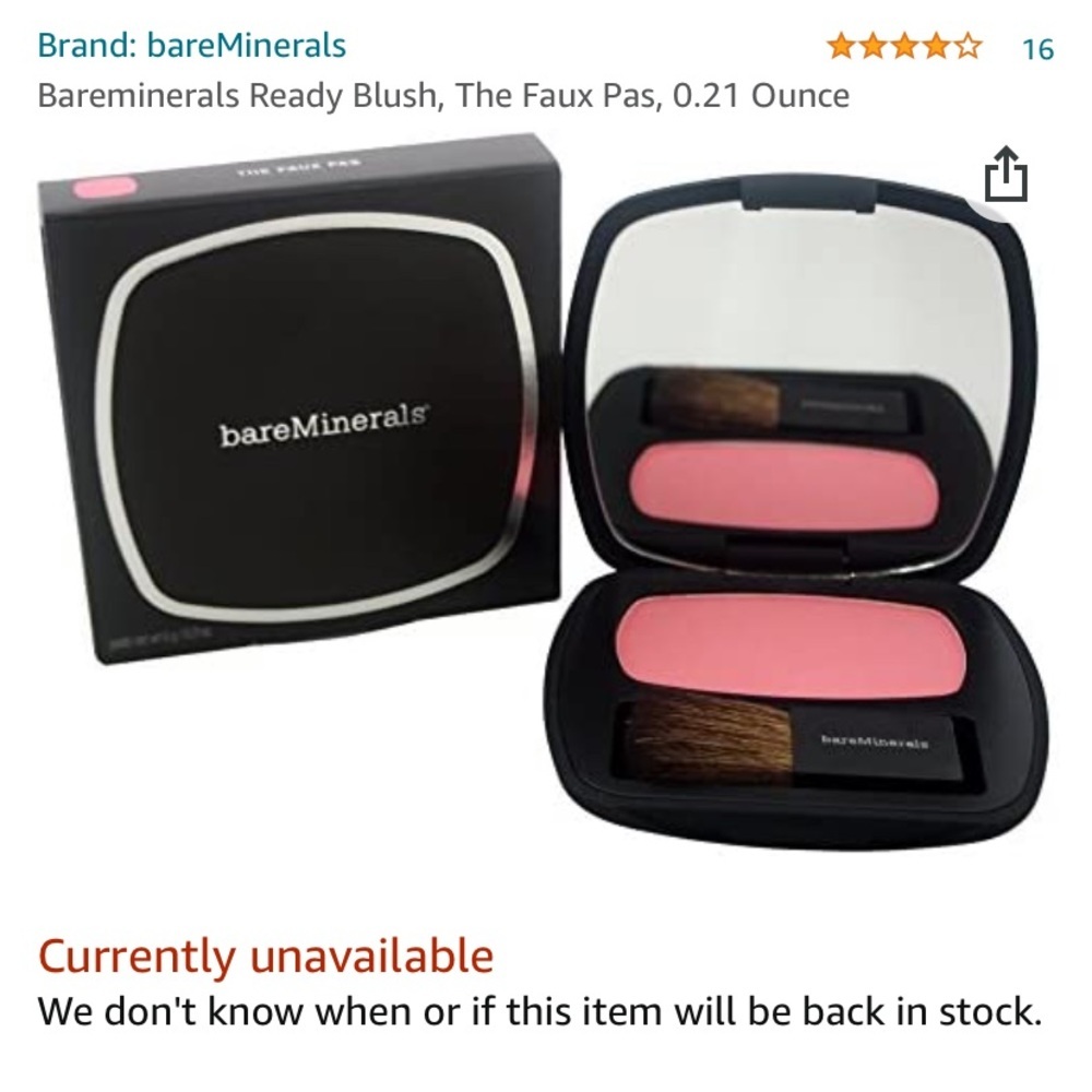 New bareMinerals The Faux Pas blush